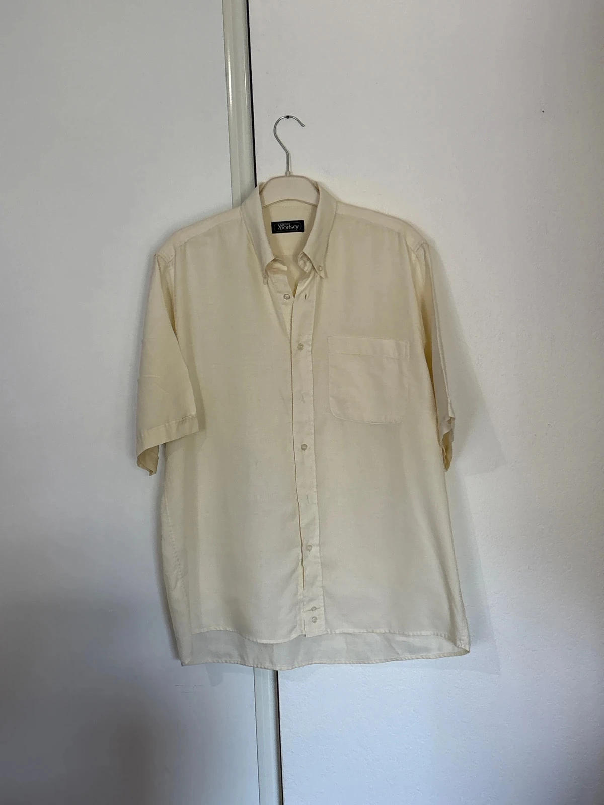 Chemise jaune pale taille XL Yves Dorsey
